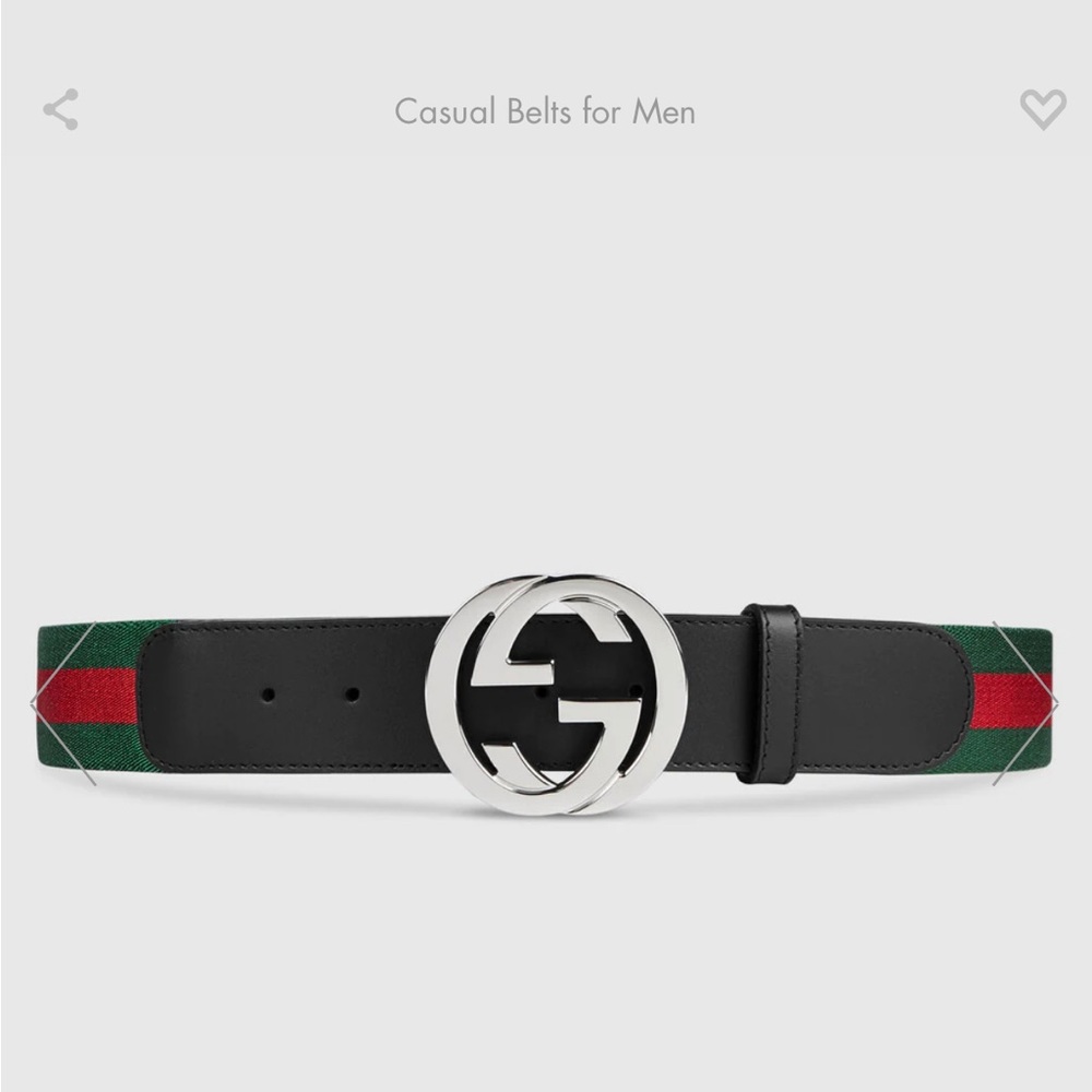 Authentic Gucci Web Belt